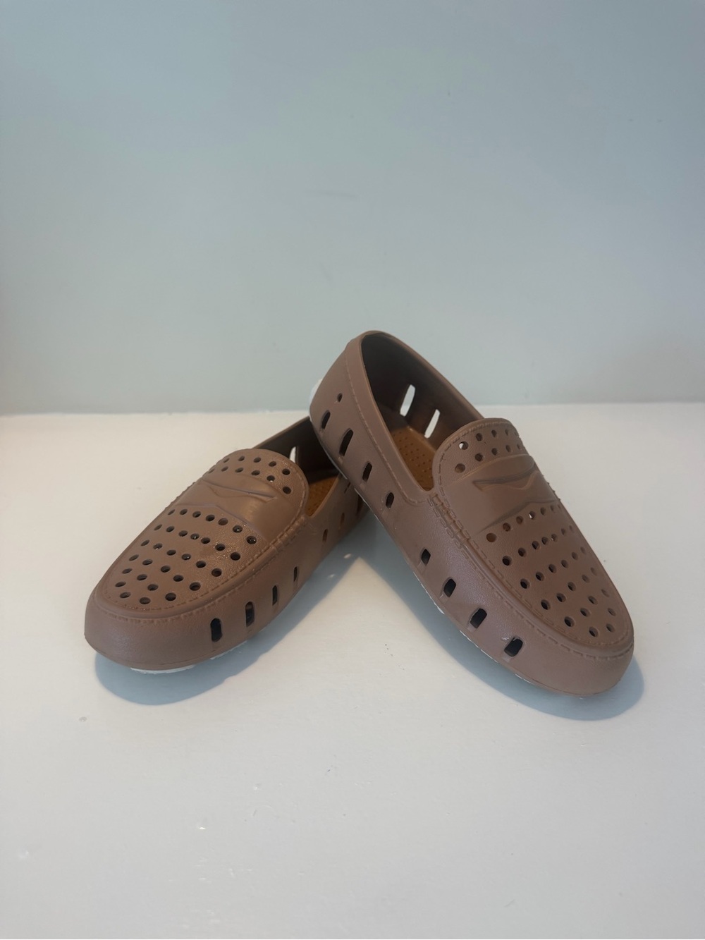 Boys Floafers Size 2, Casual Breathable Slip-On Loafers - Brown